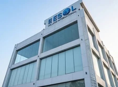 ESOL College International campus building representing the Exam Division's vision for excellence