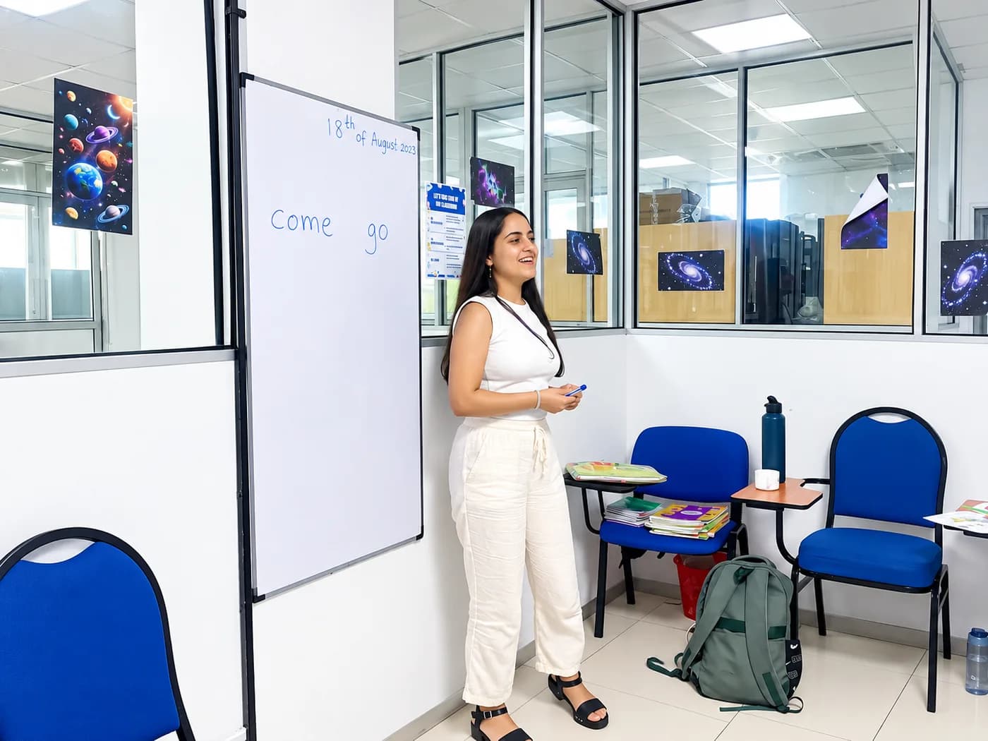 ESOL College International student engaged in a classroom lesson